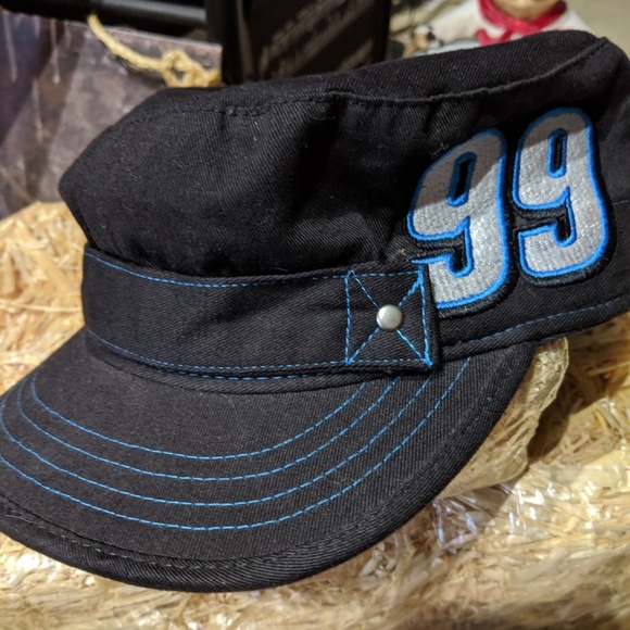 Carl Edwards 99 NASCAR Lined Military Cap - Picture 1 of 4
